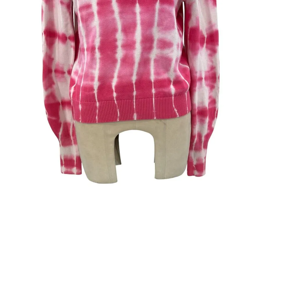 Generation Love Colette Tie-Dye Sweater‎ Pink White Ruffle Sleeve Size Medium - Image 7
