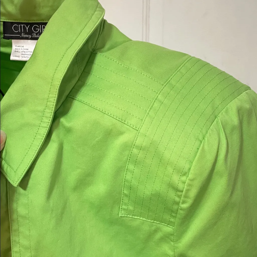 🍋‍🟩🍋‍🟩🍋‍🟩BOGOHO 🍋‍🟩🍋‍🟩🍋‍🟩City Girl Lime Green Jacket - Image 9