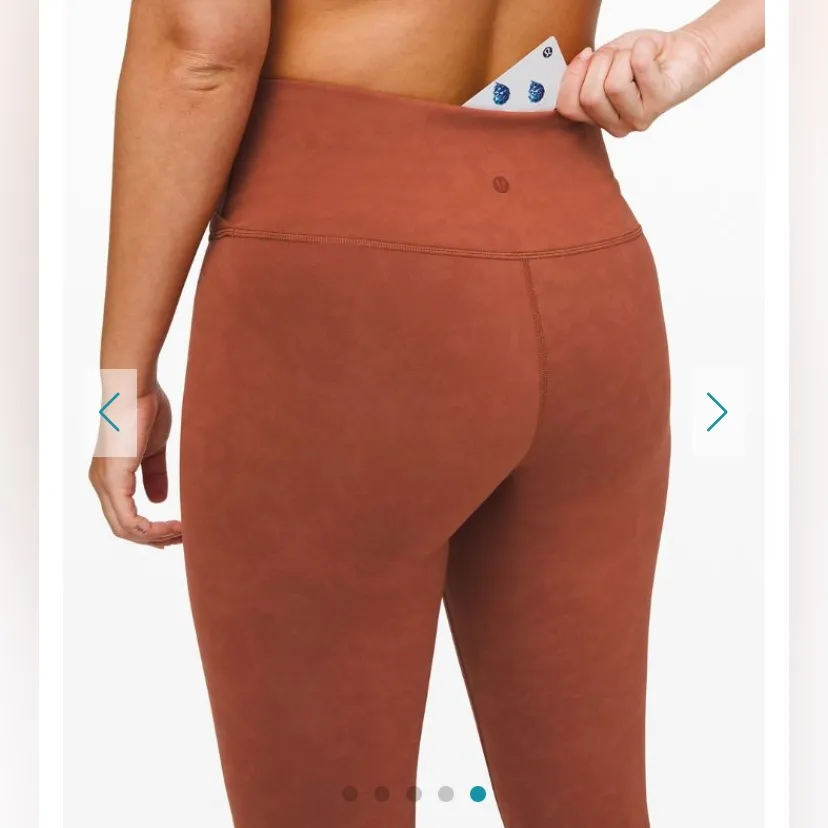 Lululemon Always On High-Rise Tight 28”  leggings Sky Wash print in Rustic Clay - Image 10