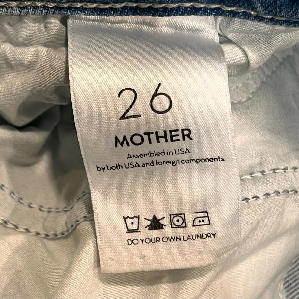 Mother Superior The Tomcat Distressed Straight Leg Jeans In The Confession 26 Blue - Image 13