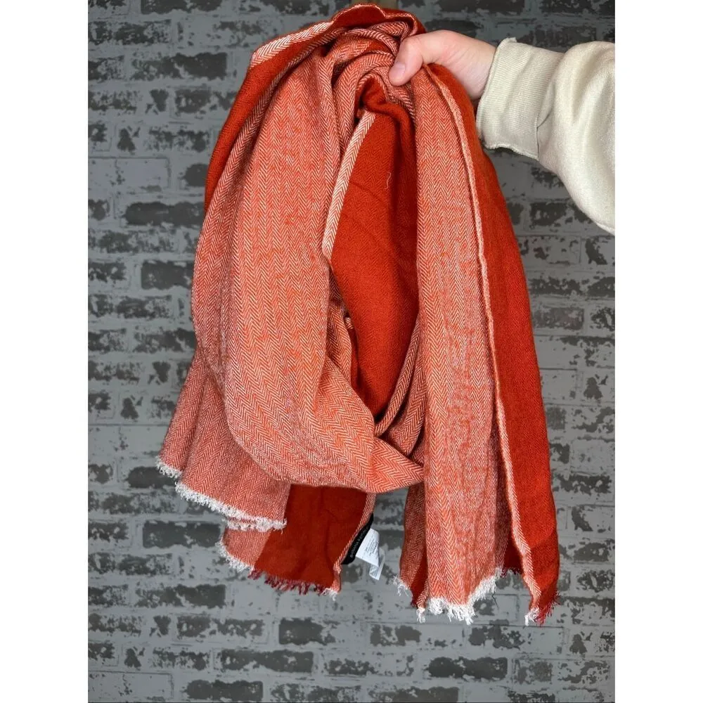 Banana republic | wool blend orange scarf - Image 2