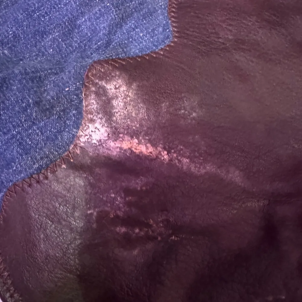 My Vintage Landlubber jeans modified into a skirt in 1977 by HighTide Leather Co Blue Size 4 - Image 8