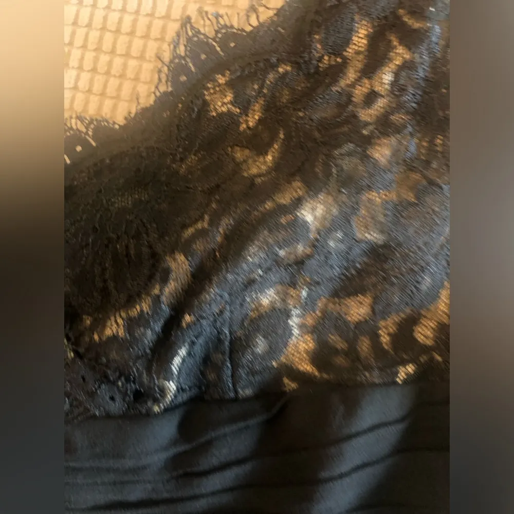 Ann Klien Vintage Black lace top overlay dress size 14 preloved - Image 8