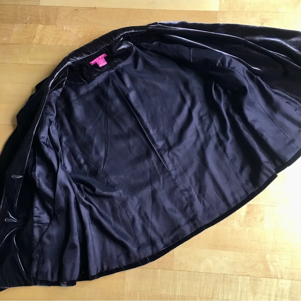 Sunny Leigh Velour Two Button Blazer, Brown, Size 18W - Image 7