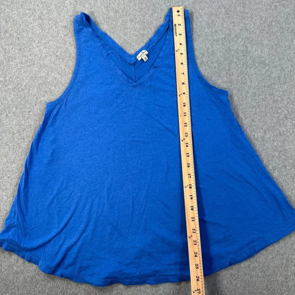 Chip & Pepper California Blue Swing Tank Top Size Medium V-Neck Sleeveless - Image 5