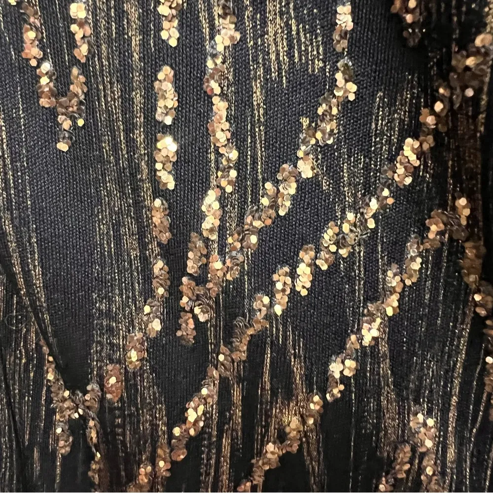 VTG Jaeger Patterned Glitter Blazer with Gold Buttons size 10 - Image 7