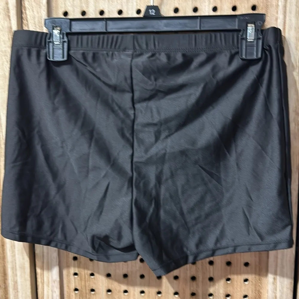 #27 Kate Kasin Two Piece Tummy Control Back Cross Flowy Swimdress wBoyshorts Black Size XL - Image 5