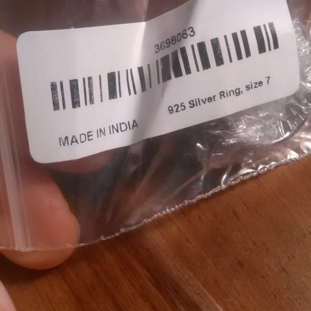 Sterling Silver Spinner Band Ring (size 7) - Image 12