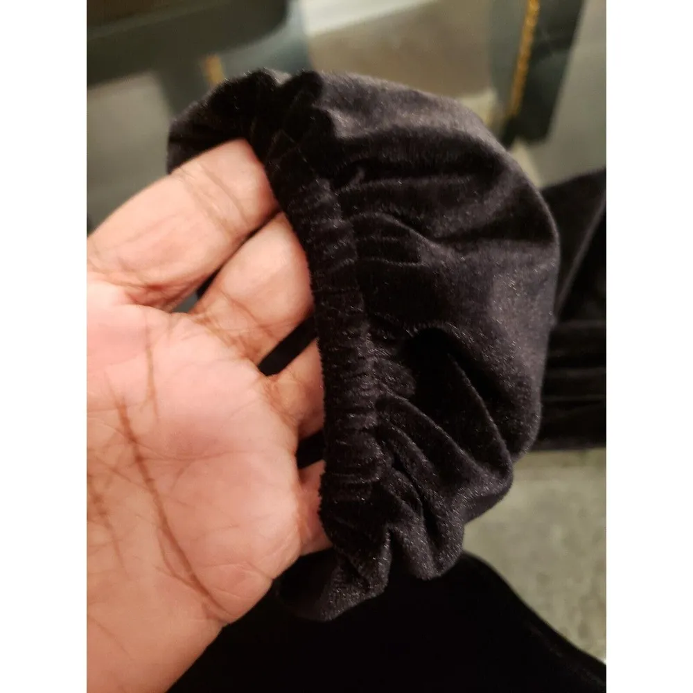 Simplee Women's Black Polyester One Shoulder Off Long Sleeve Knee Length Dress L Size L - Image 16