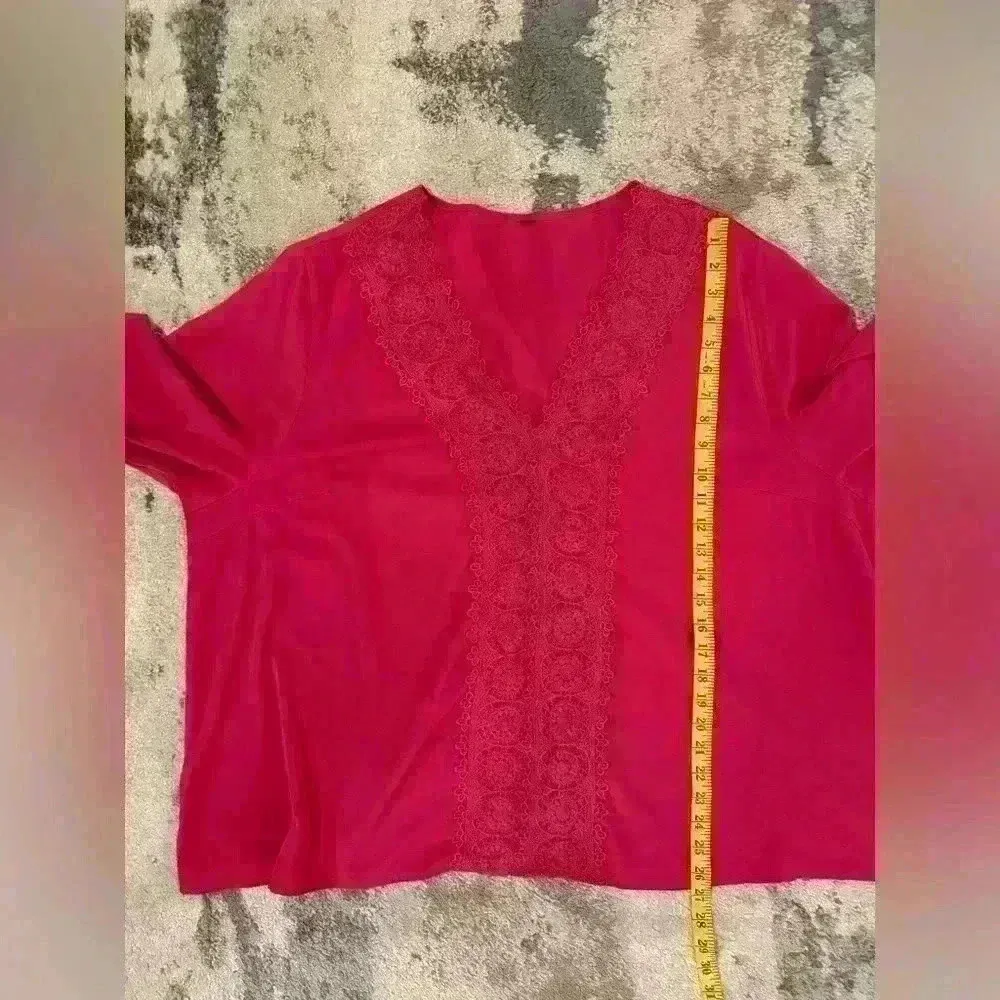 Women’s 3/4 Sleeves Pink Blouse - Image 6