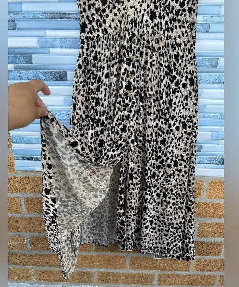 Auguste the label leopard dress size 10 Black - Image 4