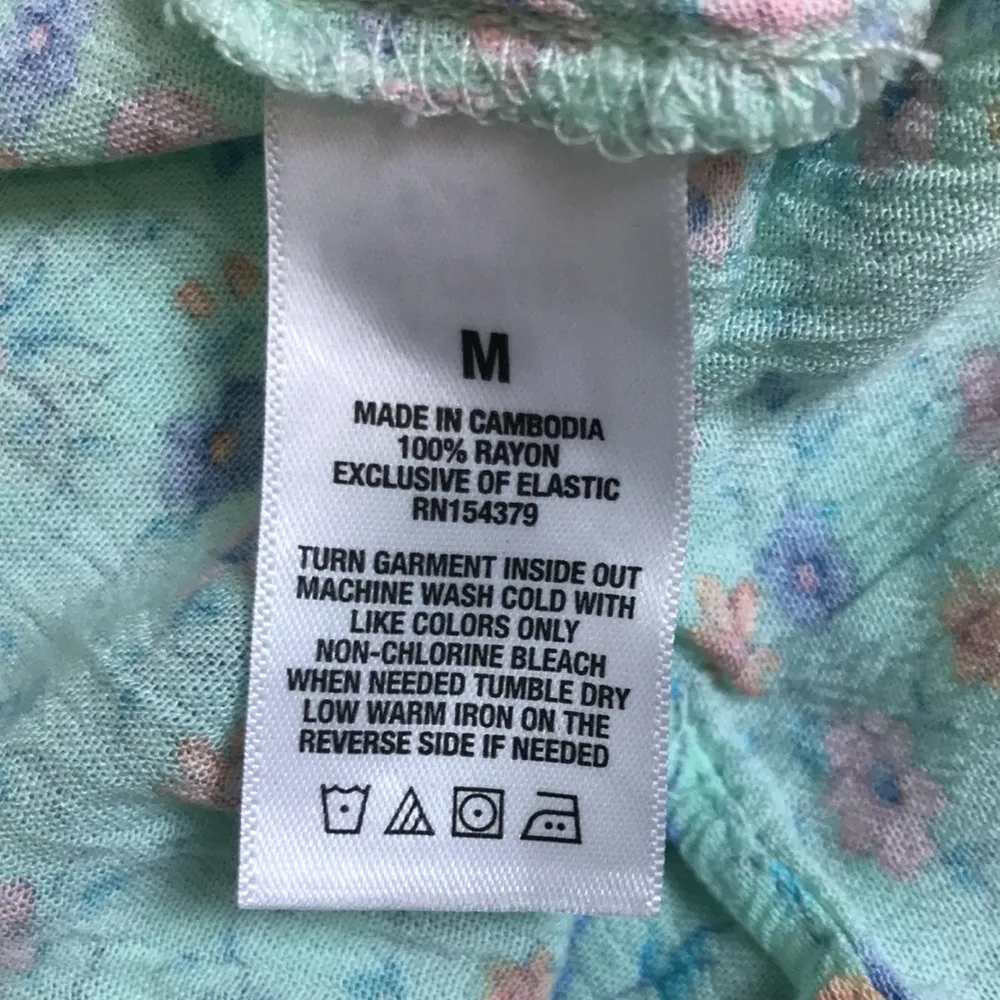 NWT Aeropostale Women’s Mint Green Floral Tank Leg Slit Open Back Midi Dress - Image 11