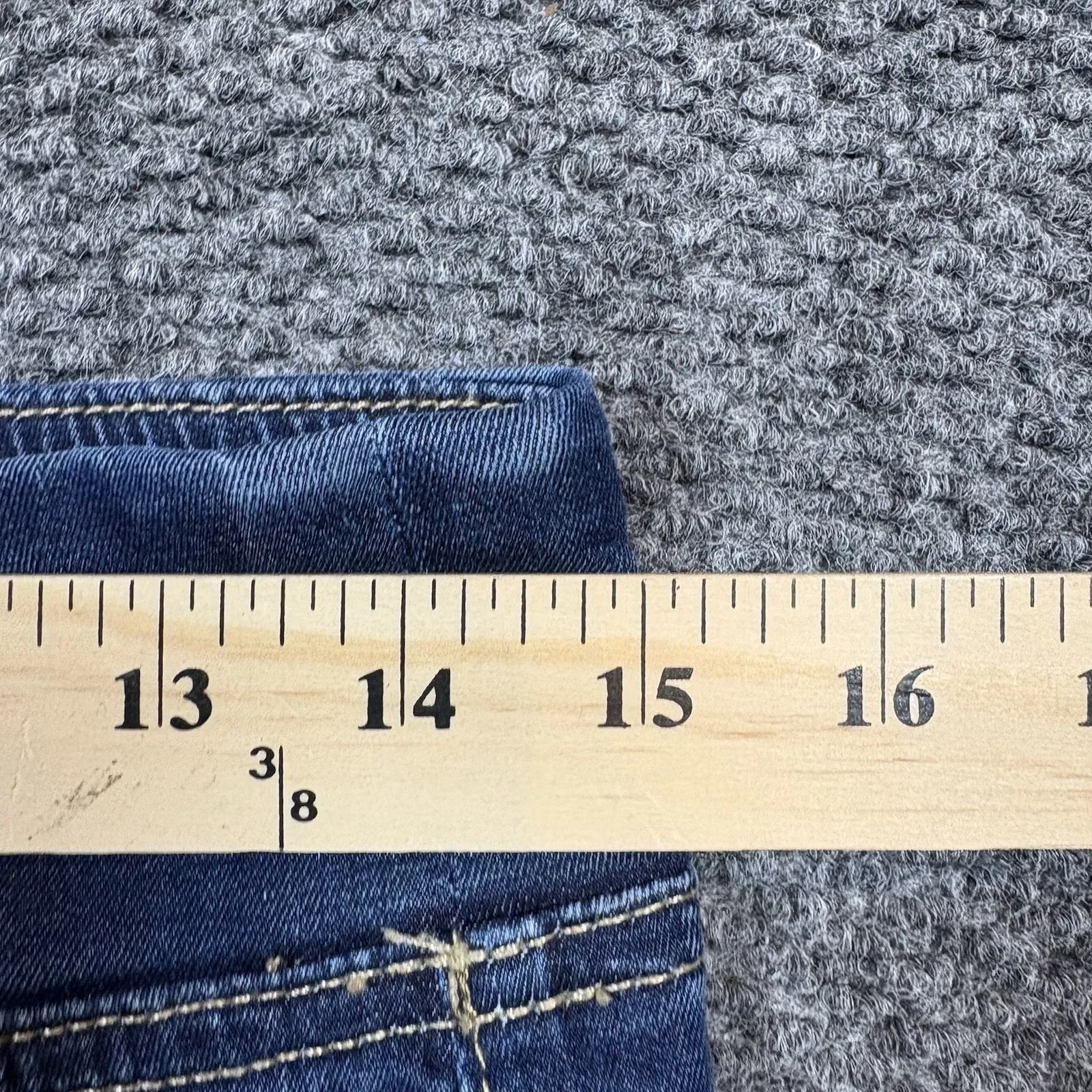 We The Free Free People In My Feelings Mid Rise Crop Boot Cut Jeans Size M - Image 8