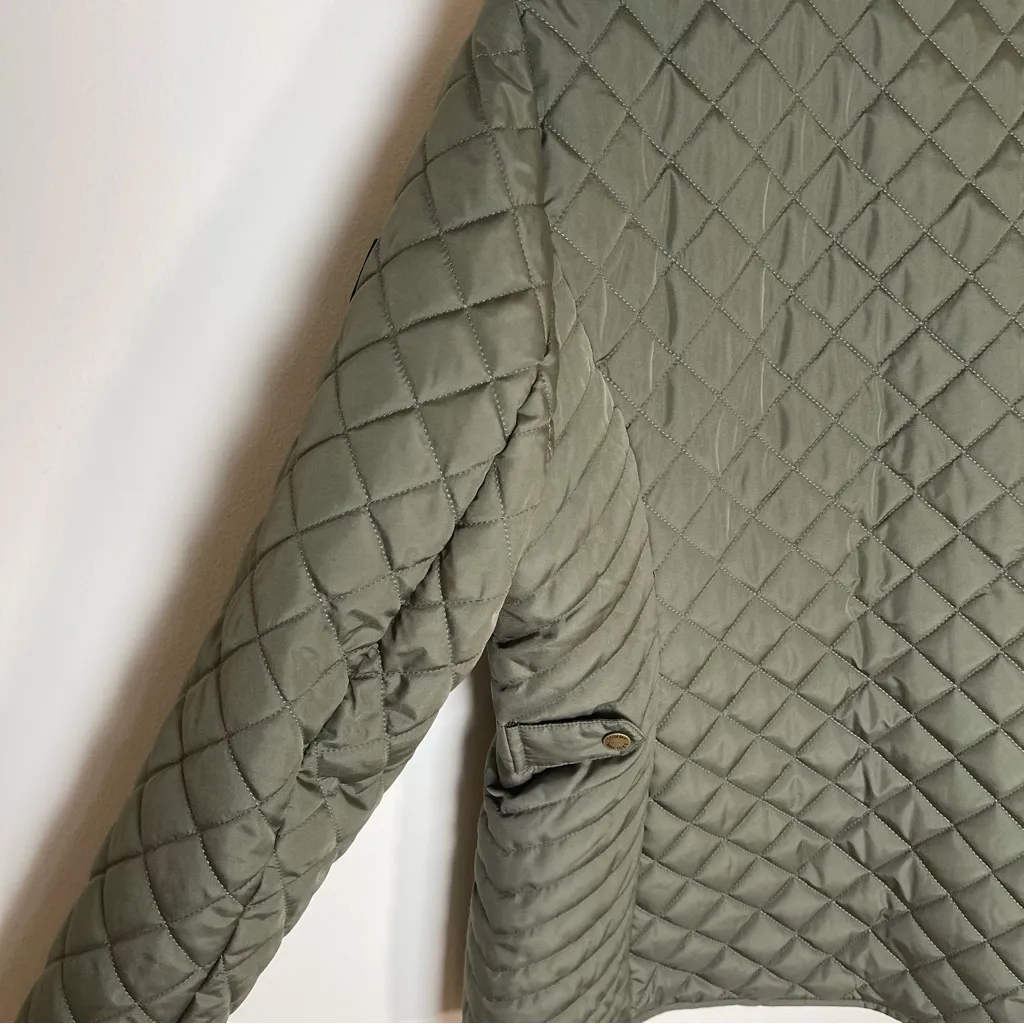 Tommy Hilfiger | Olive Green Stand Collar Puffer Jacket | XL - Image 8