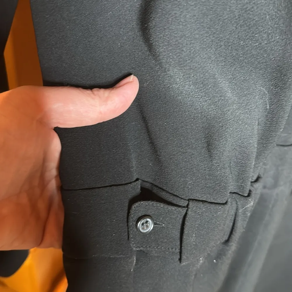 VINCE. Button Down Black Jumpsuit Size 10 - Image 13