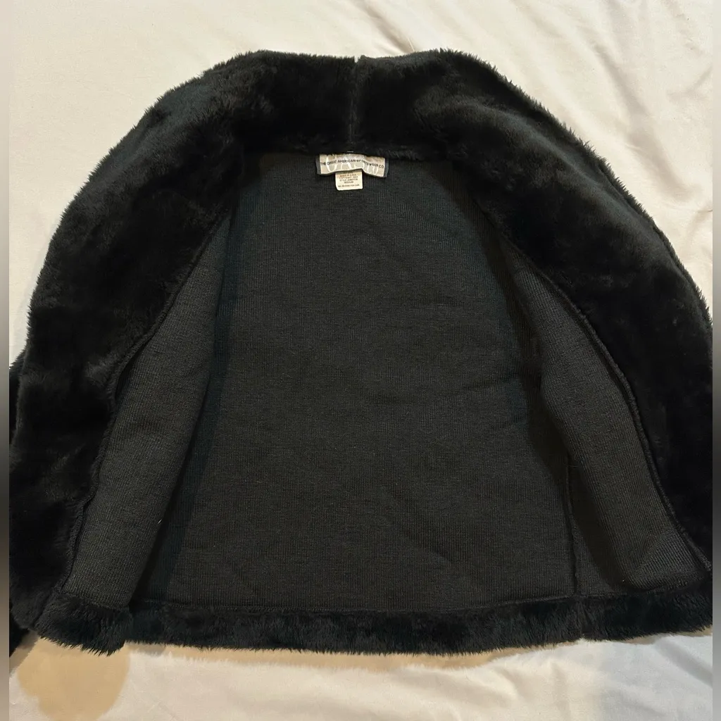 Elegant Black Teddy Jacket for Women Size M - Image 9