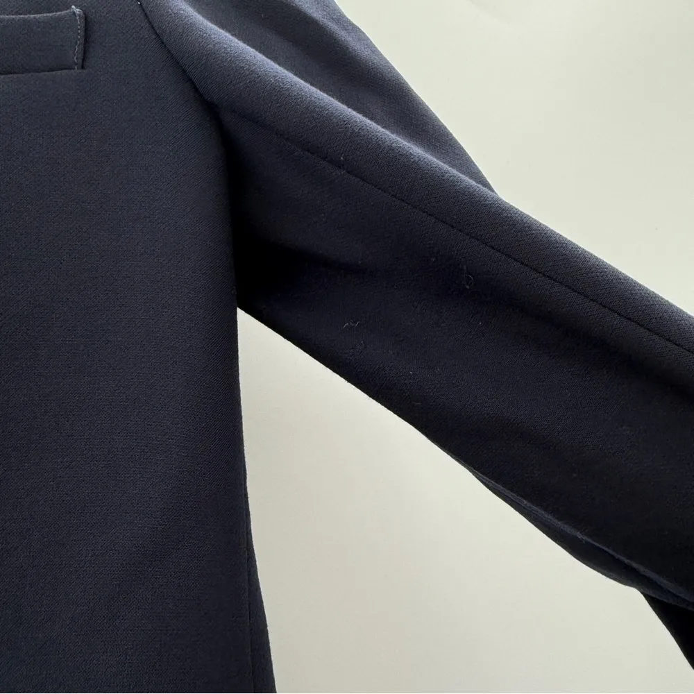 Veronica Beard Classic Crepe‎ Single Button Blazer in Midnight Blue Sz 0 - Image 9