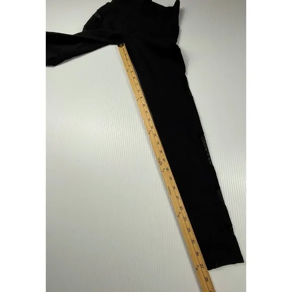 Alo Yoga Black High Waist Workout Leggings‎ with Mesh Panels XS - Image 2