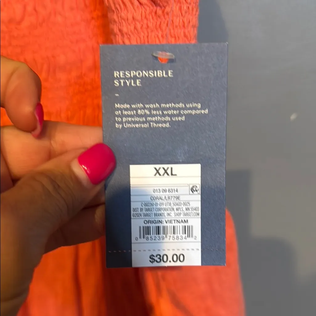 Universal Thread Orange Jumpsuit Vibrant Contemporary Style - Image 3