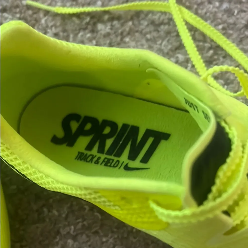 Nike Neon Yellow Sprint Spikes - Image 6