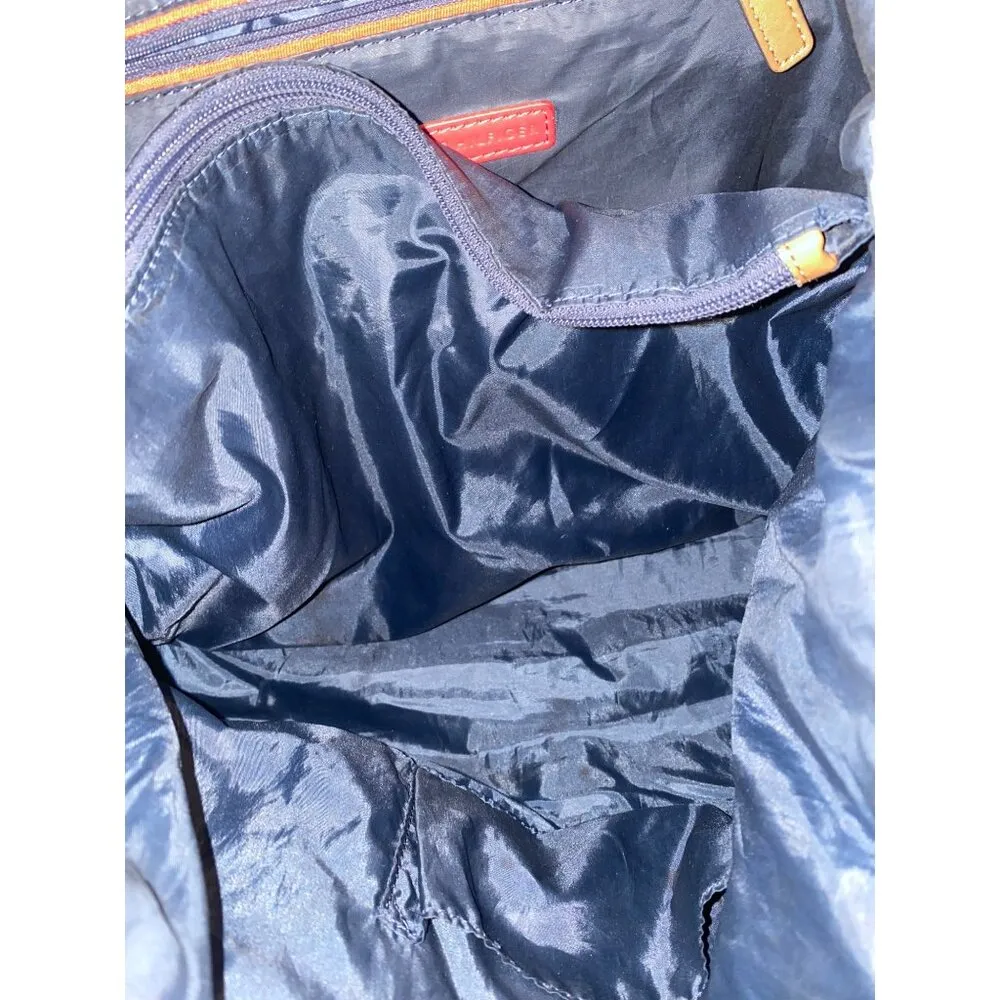 Tommy Hilfiger Large Tan Logo Canvas Shoulder Tote Bag Gold Accent Chain - Image 9