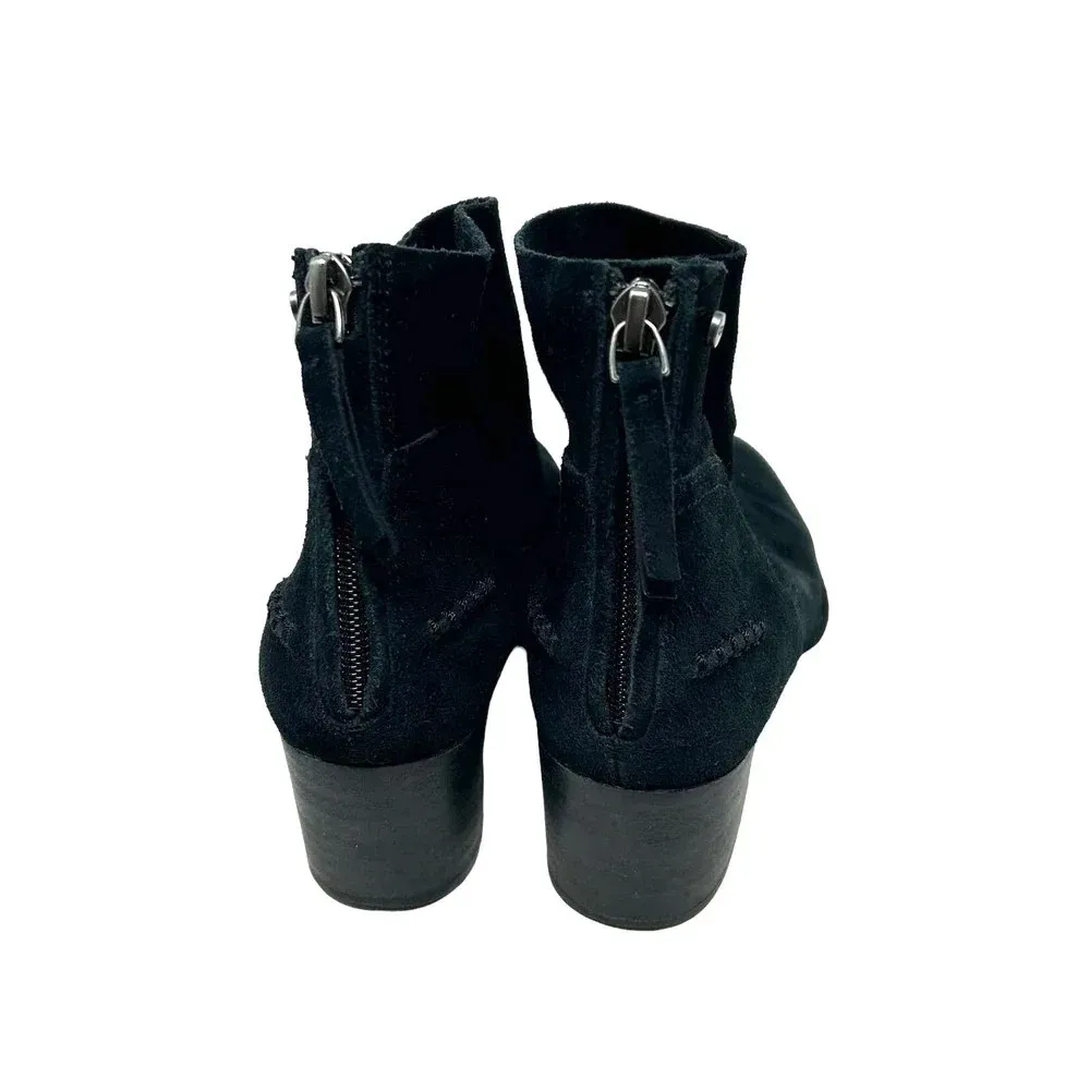 Ugg Bandara Black Suede Ankle‎ Boot Heeled Size US 6 - Image 4