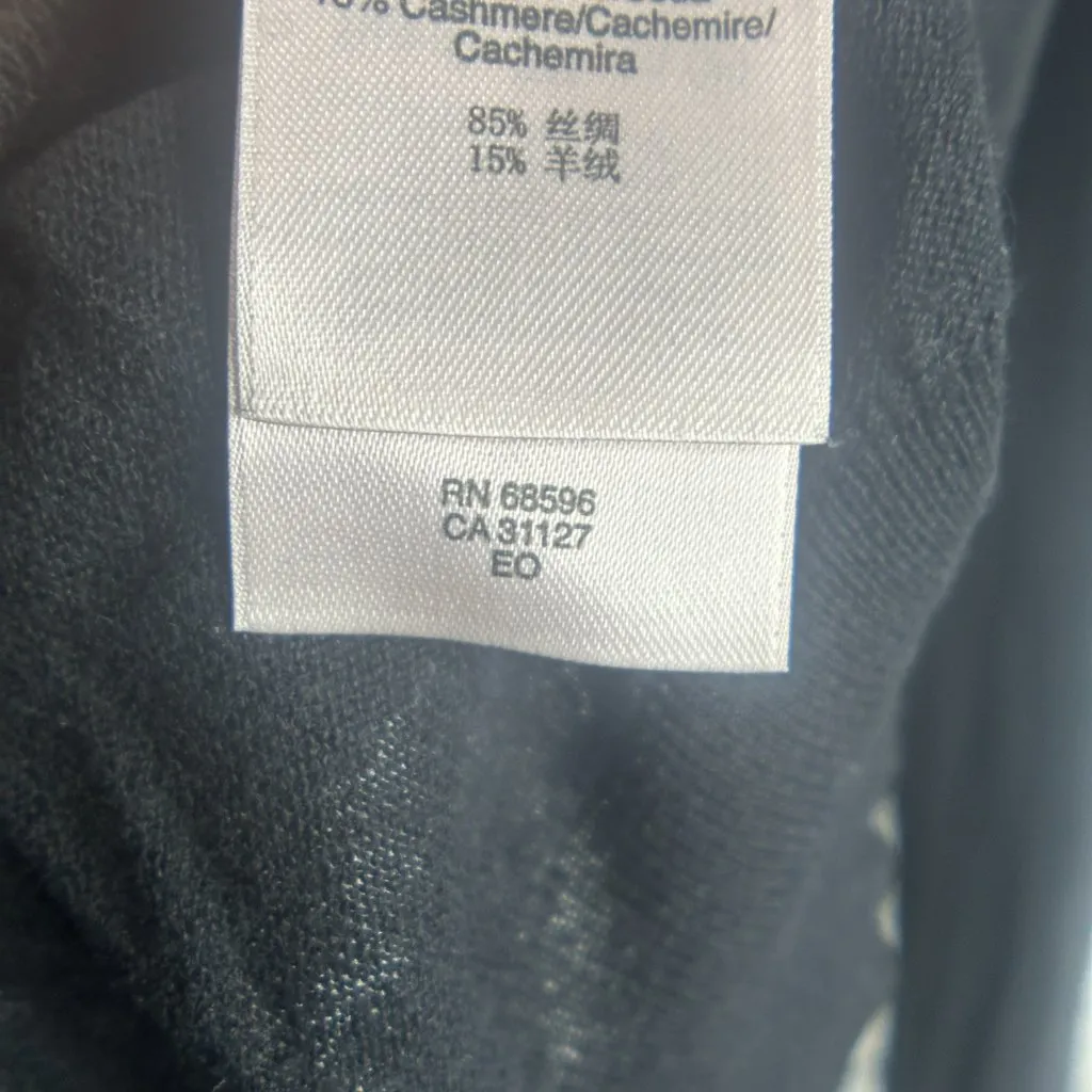 EUC DKNY Black Long Sleeve Leopard Sweater Size Medium - Image 10