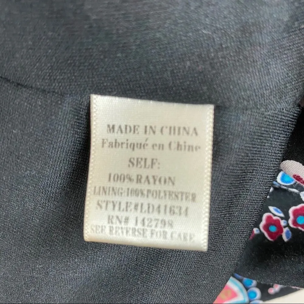 Love Riche Off the Shoulder Boho Dress Size Medium - Image 6