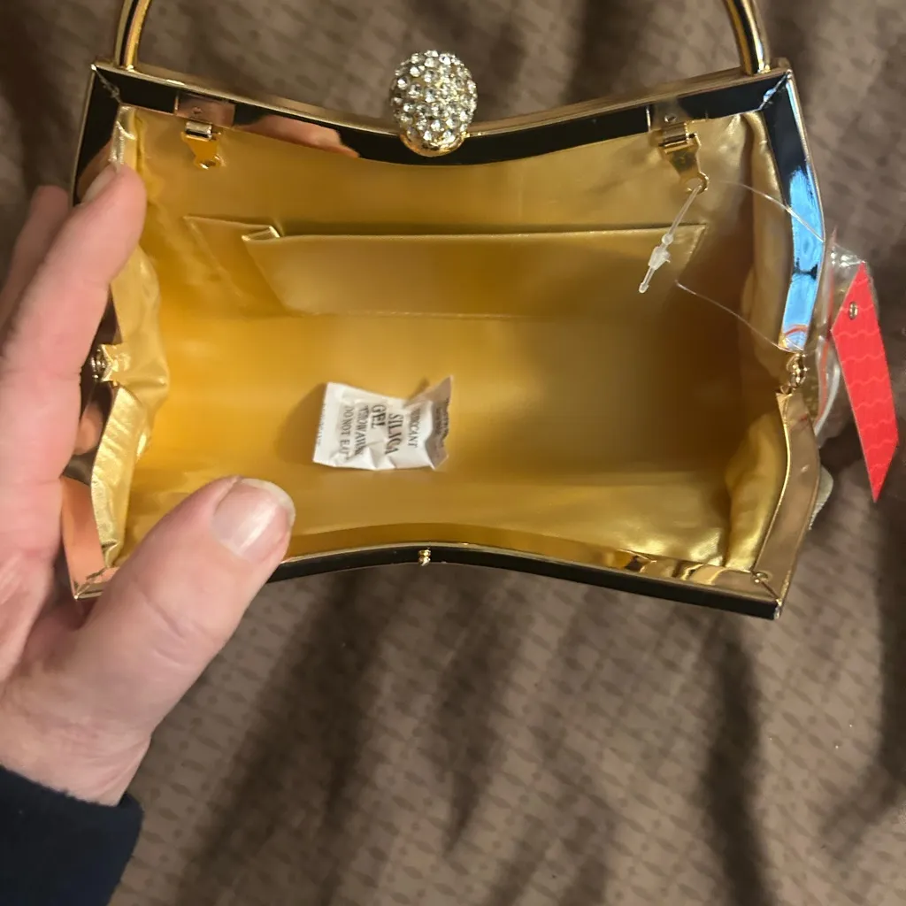 Kelli &  Katie gold and silver hand bag/purse - Image 8