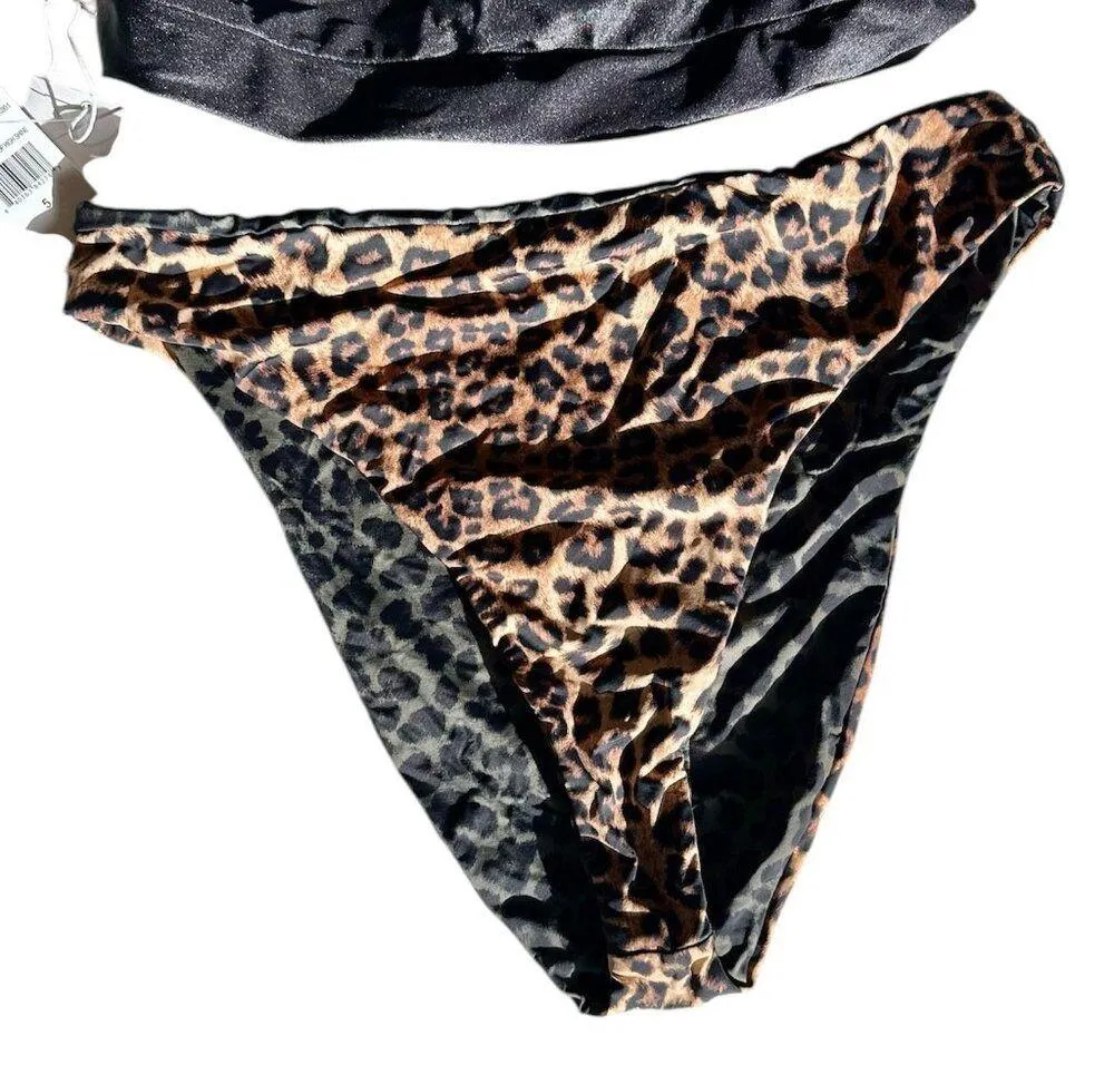 NWT Good American High Shine Better Band Top and Animal Print Bottom - Size 5(2X - Image 5
