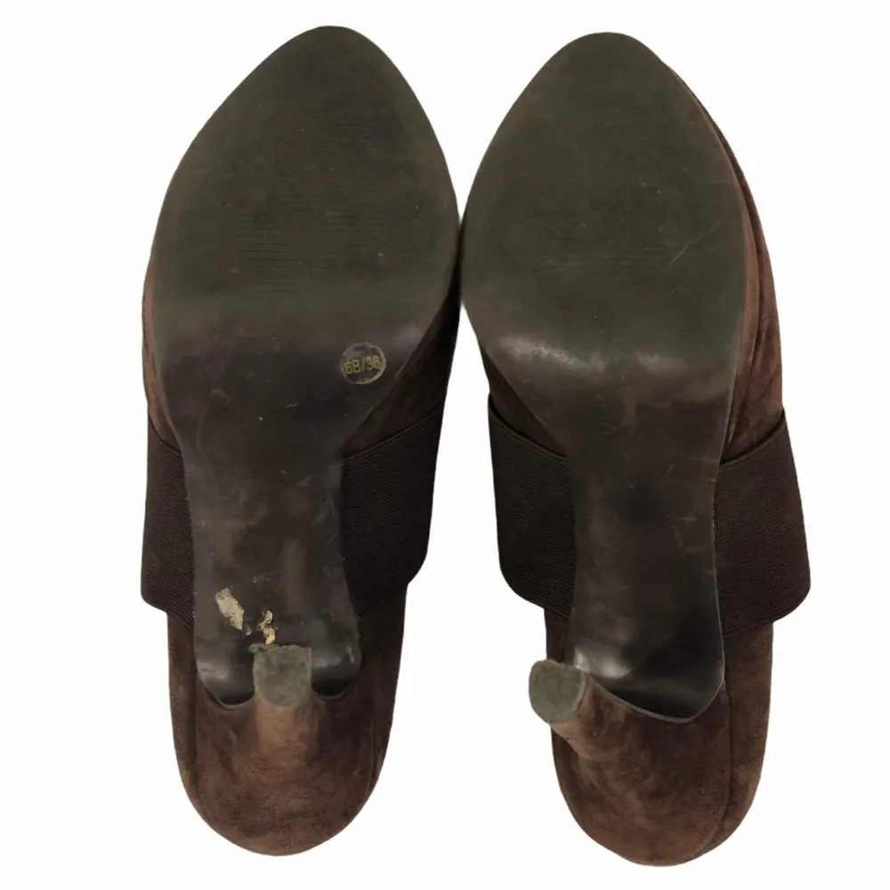Jessica Simpson Brown Heeled Suede Booties - Image 7