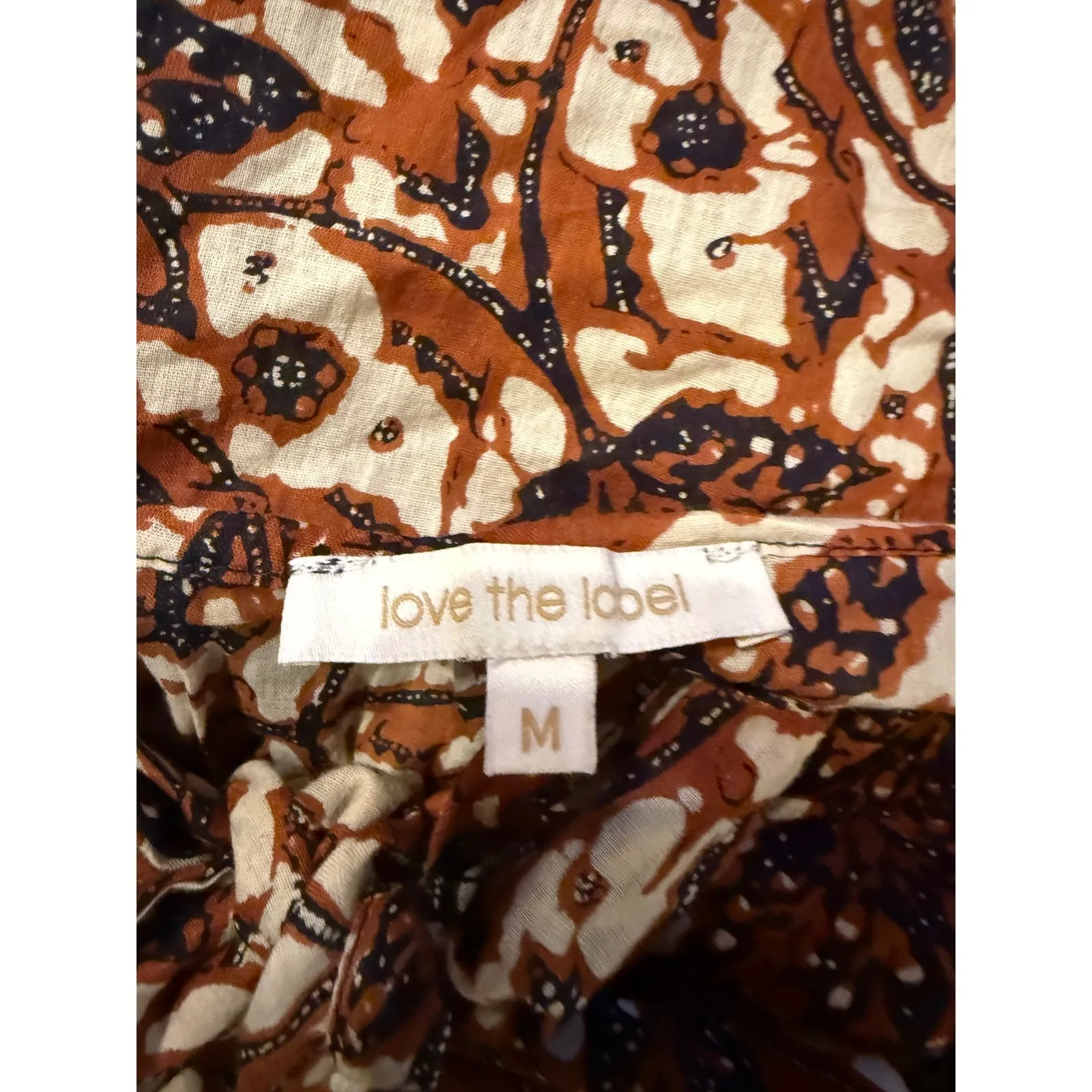 Anthropologie Love the Label Mirabelle Ruffle Maxi Dress Women's Medium Boho - Image 9