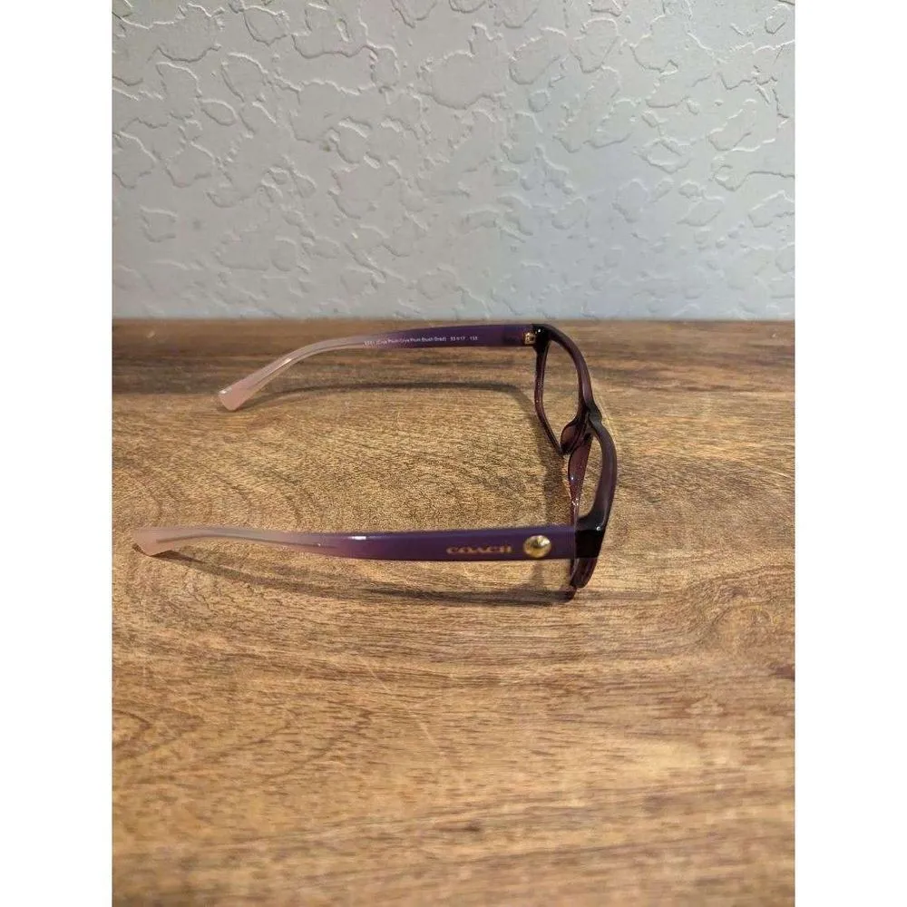 COACH, HC6082, Color 5351 Crys Plum/Crys Plum Blush Grad, glasses - Image 3