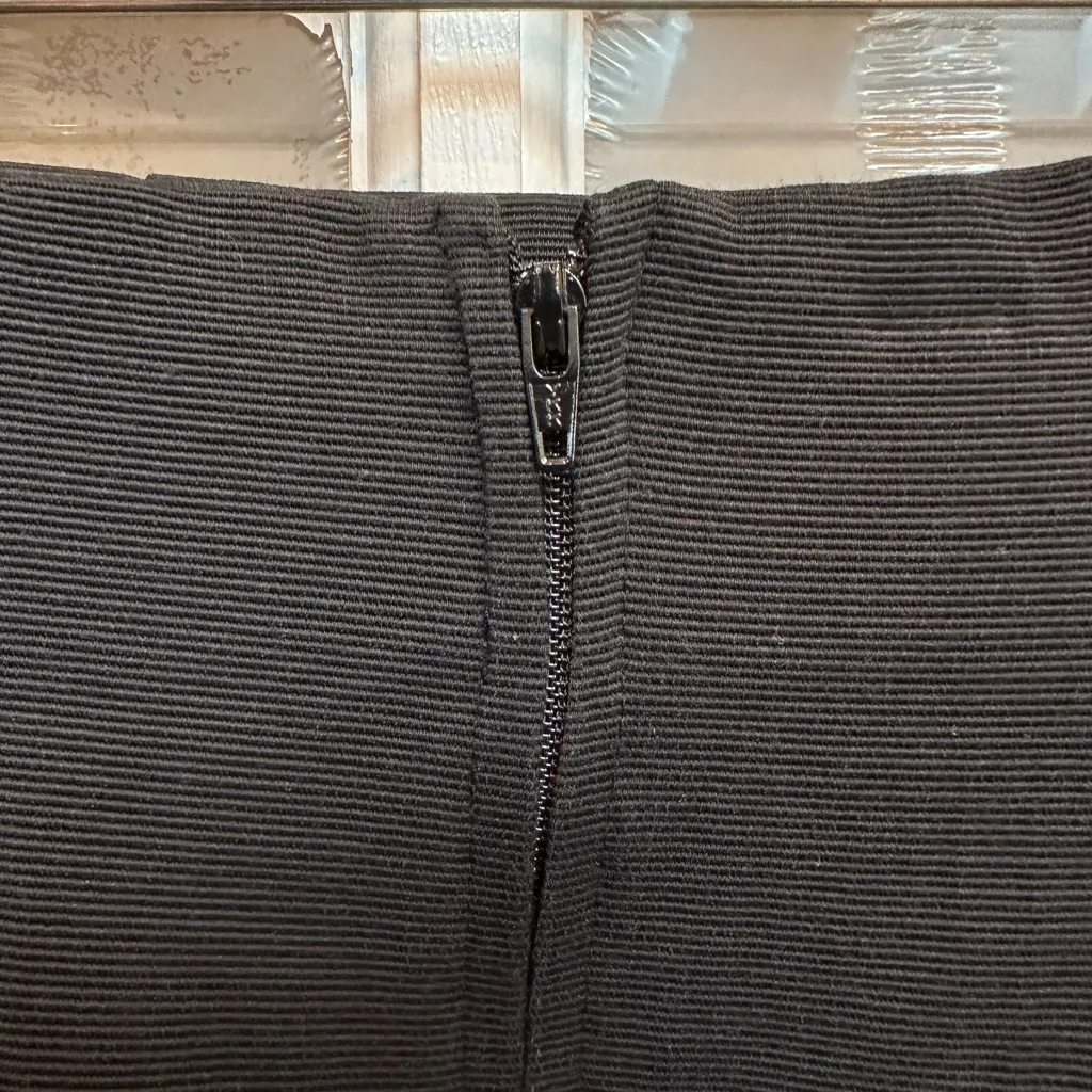 Vintage Betsey Johnson Evening Y2K Black Stretch Contour Pencil Skirt Size 4 - Image 5