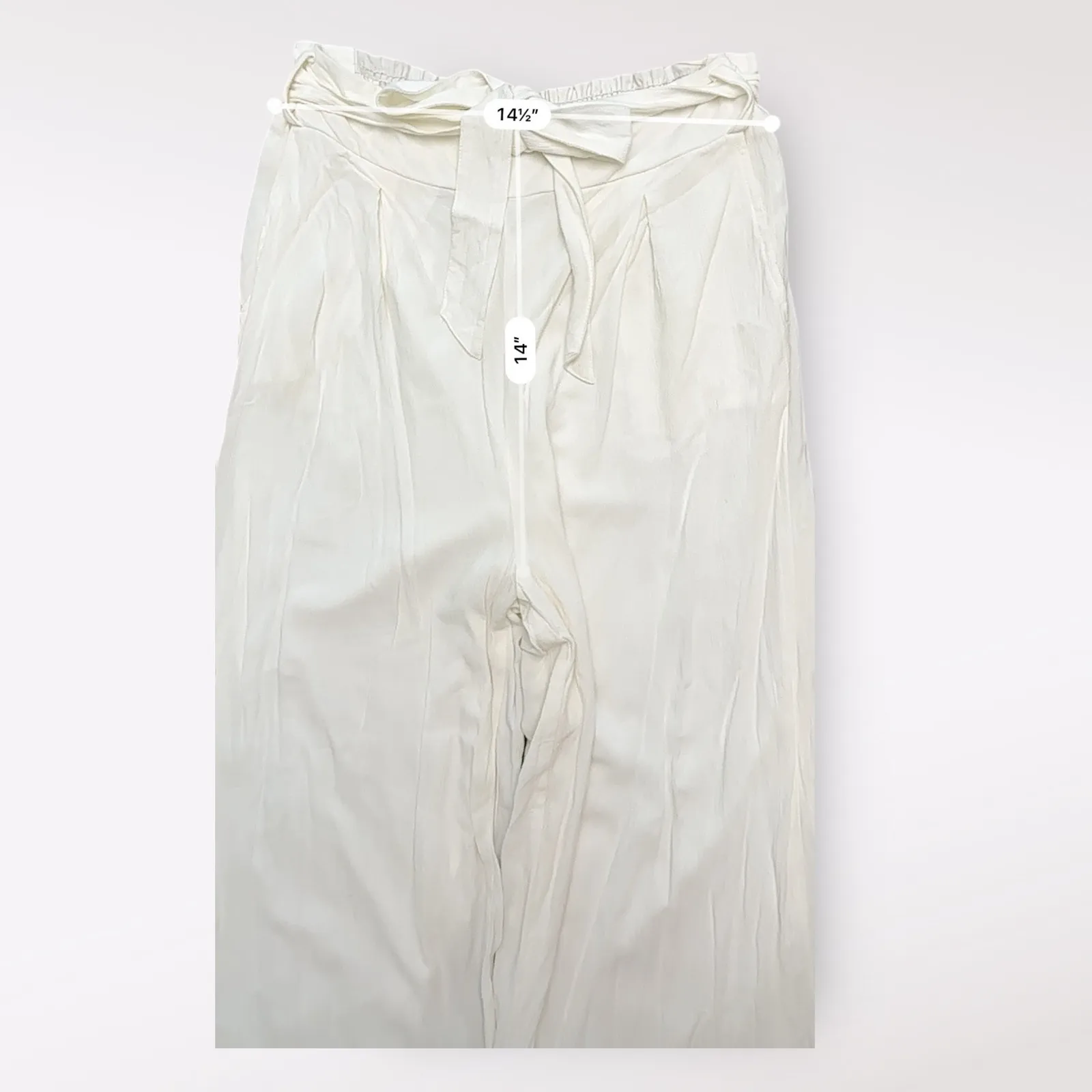 Amuse Society Living Easy Pleated Wide Leg Pant Coastal minimalist Size US‎ M - Image 4