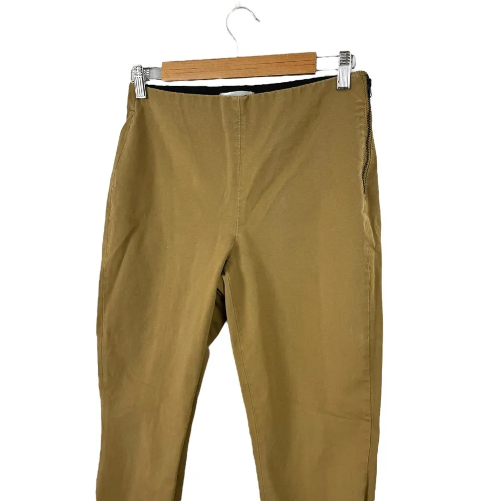 Everlane The Side-Zip Stretch Cotton Ankle Pants Khaki Trousers Office Job SZ 8 - Image 4