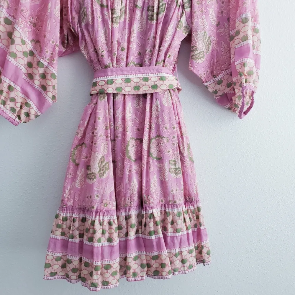 Cleobella Magdalena mini wildflower balloon sleeve dress - Image 10