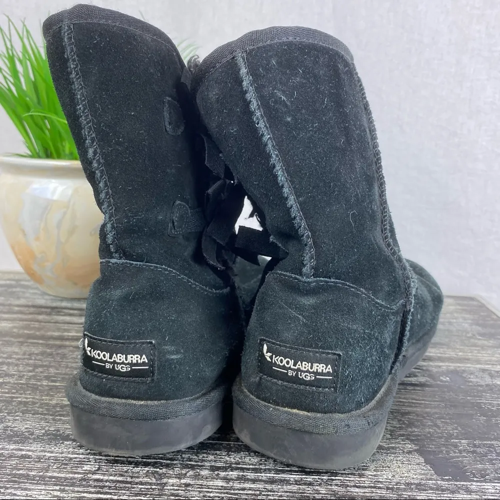 Ugg Black Koolabura Victoria Short Bow Boots 5 - Image 4