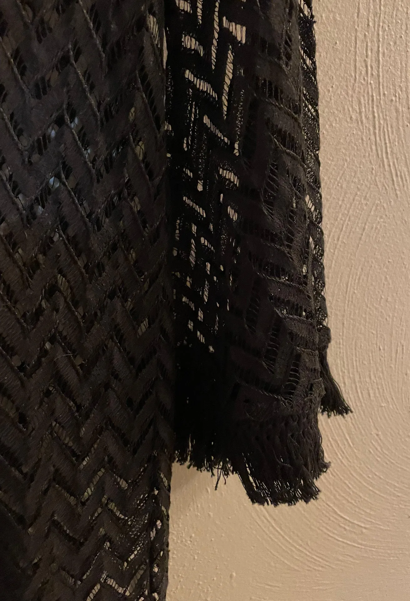 Mud Pie Black Knit Beach Coverup - Image 3