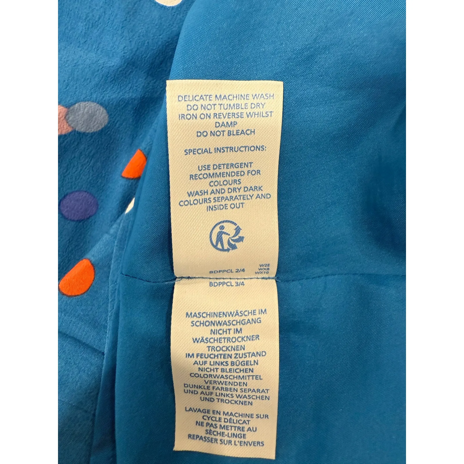 Boden Short Sleeve Fit and Flare Midi Calissa Dress Pleated Blue Women's Size 4 - Image 9