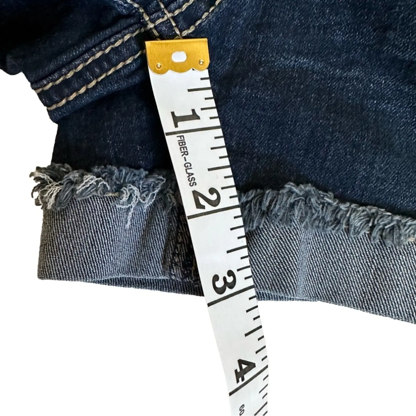 Haute Mama Maternity Shorts Pregnancy Distressed Denim Cuffed Jean Small NWOT Blue Size undefined - Image 10