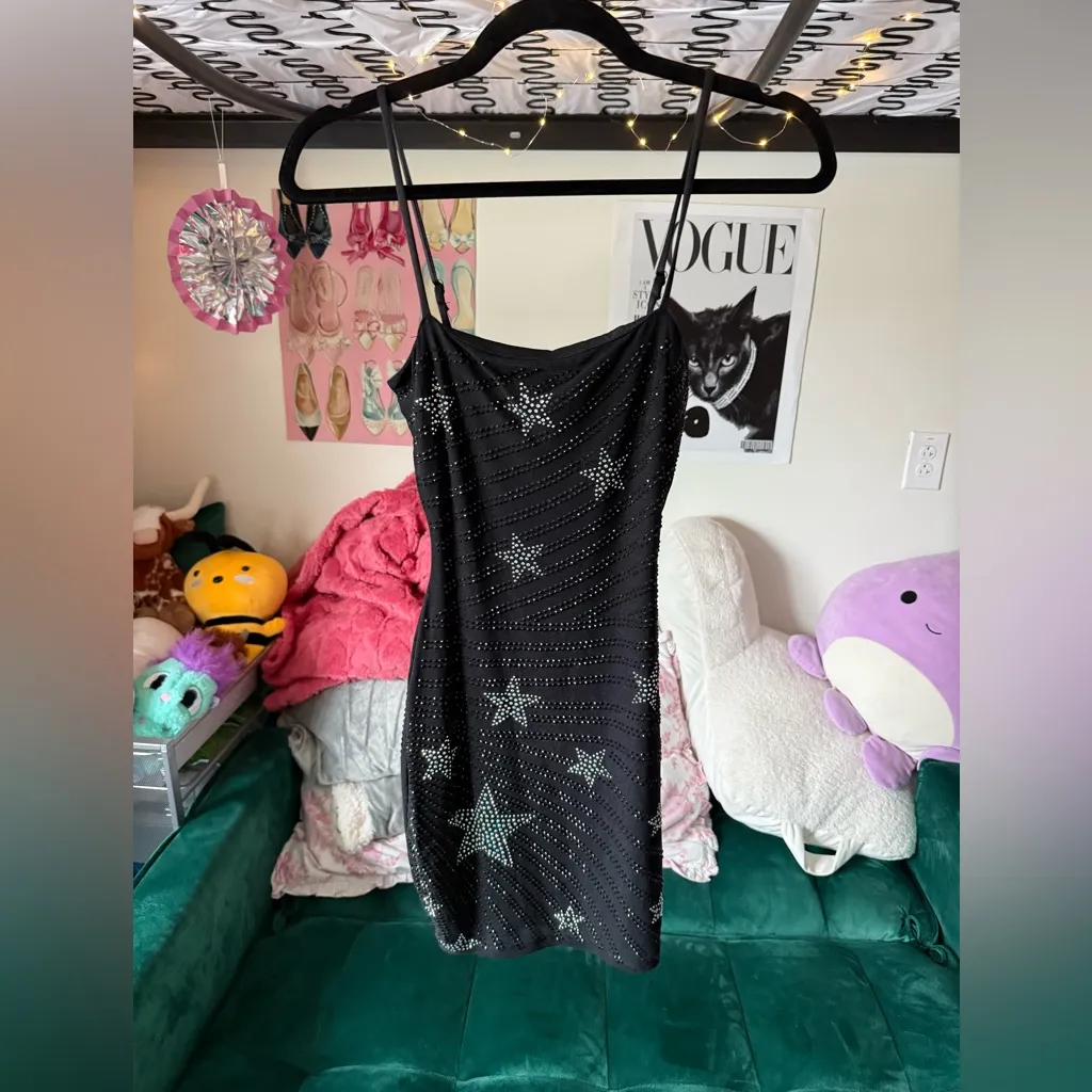 Windsor Black Starry Mini Hoco Dress - $25 (68% Off Retail) - From Mackenzie Windsor Black Starry Mini Hoco Dress - $25 (68% Off Retail) - From Mackenzie