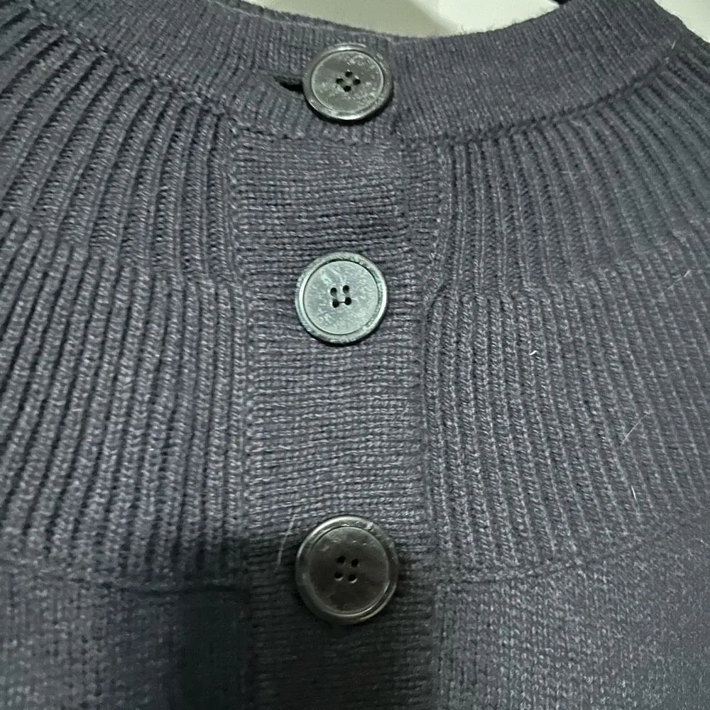 Apostrophe dark grey cardigan style sweater, 3 button , 2 small frontal pockets - Image 4