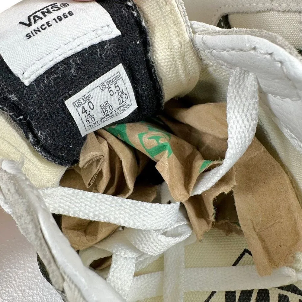 VANS Utility Pop Sk8t Low Blanc De Blanc Size 5.5 - Image 4