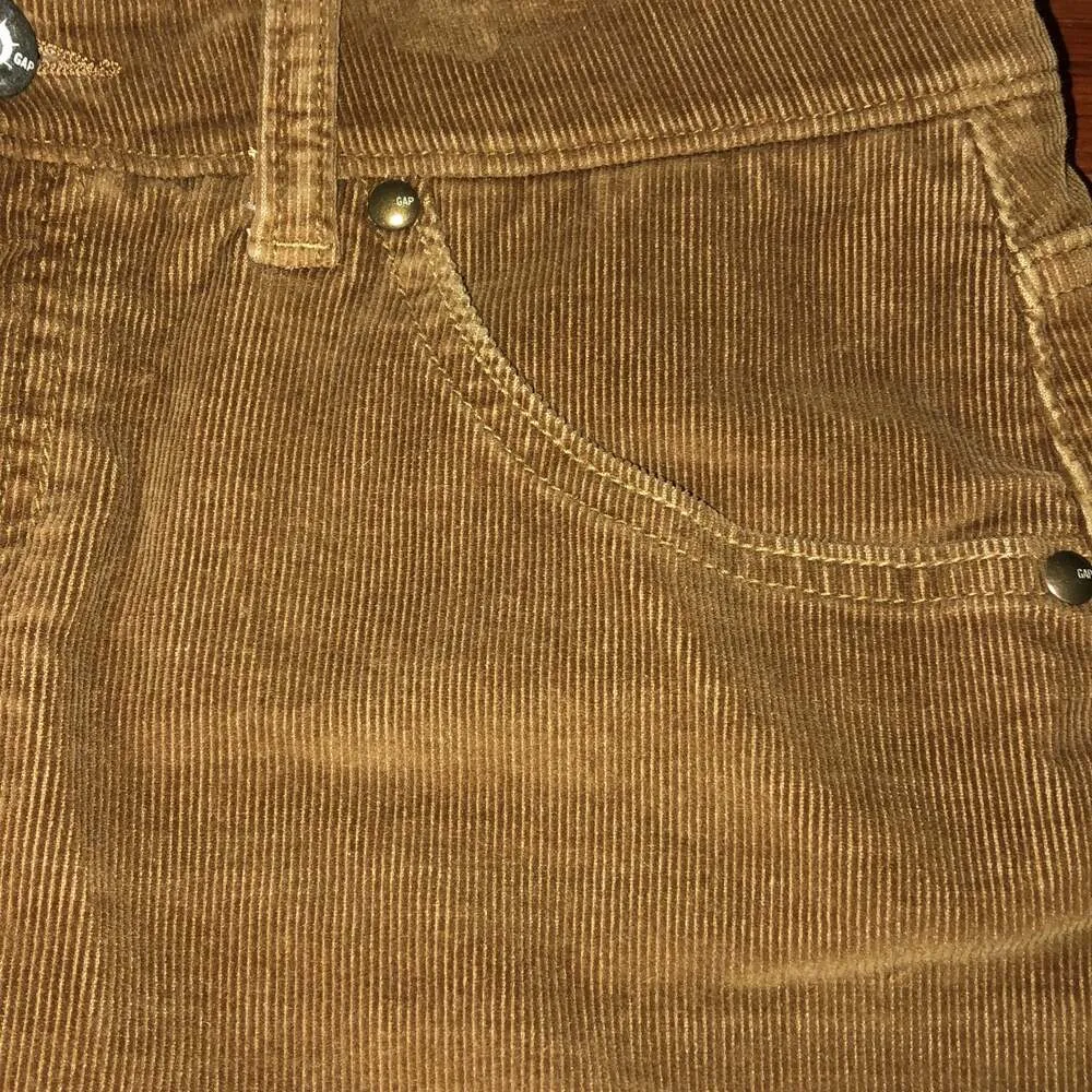 Gap jeans stretch Brown Corduroy Mini skirt size 6 - Image 7