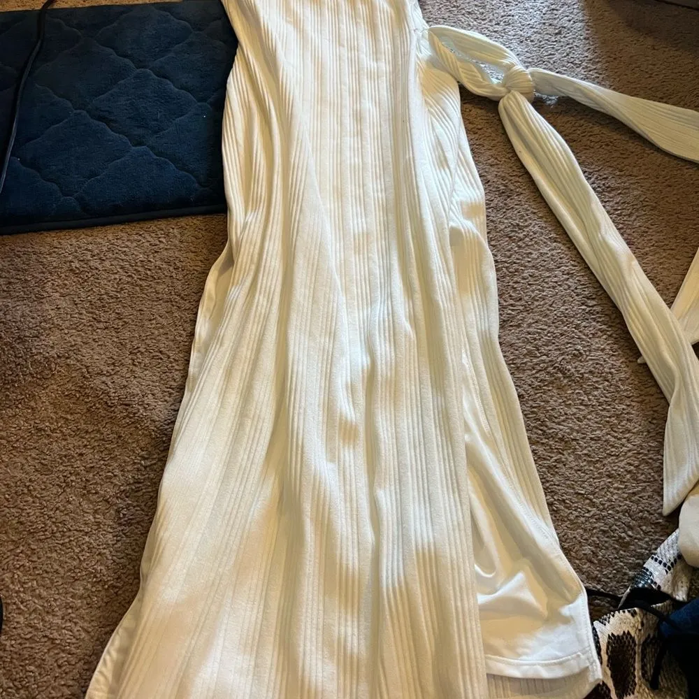 Privacy please ribbed one shoulder dress small - Image 3