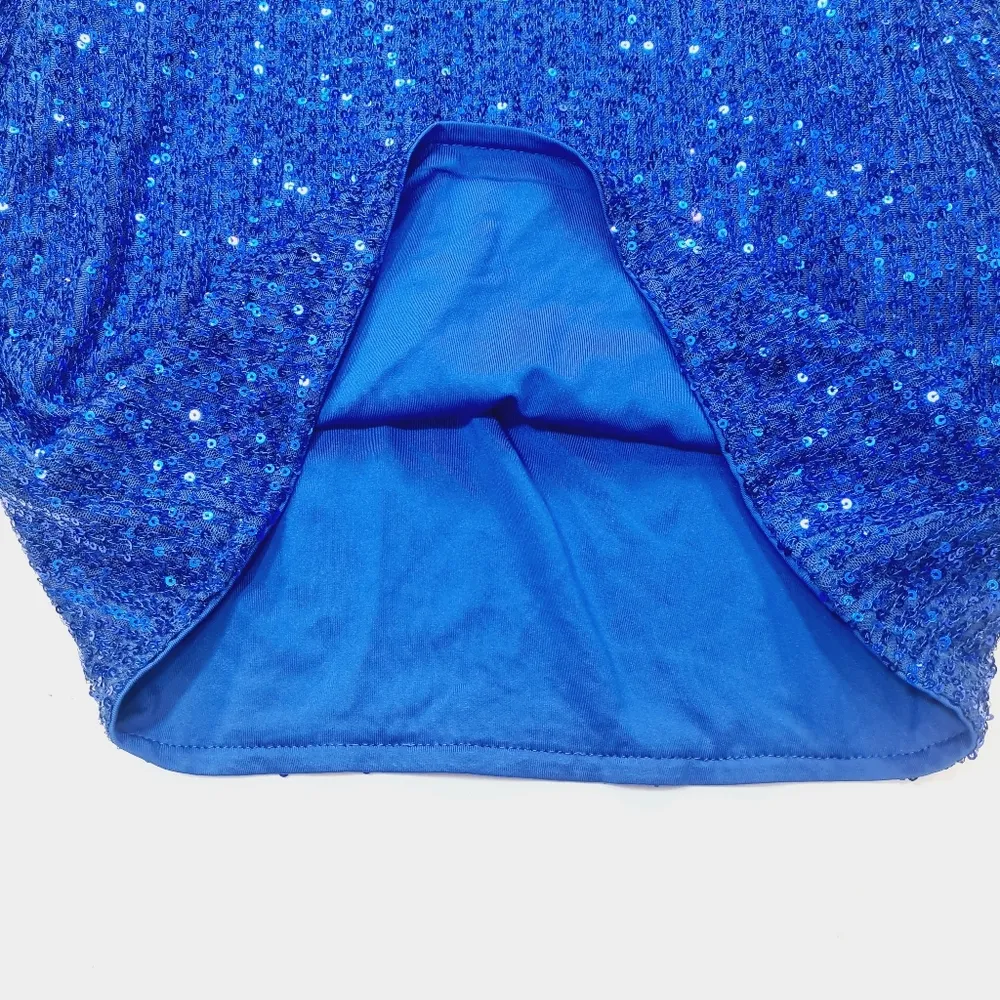 Superdown Bella Open Back Dress in Royal Blue - Image 5