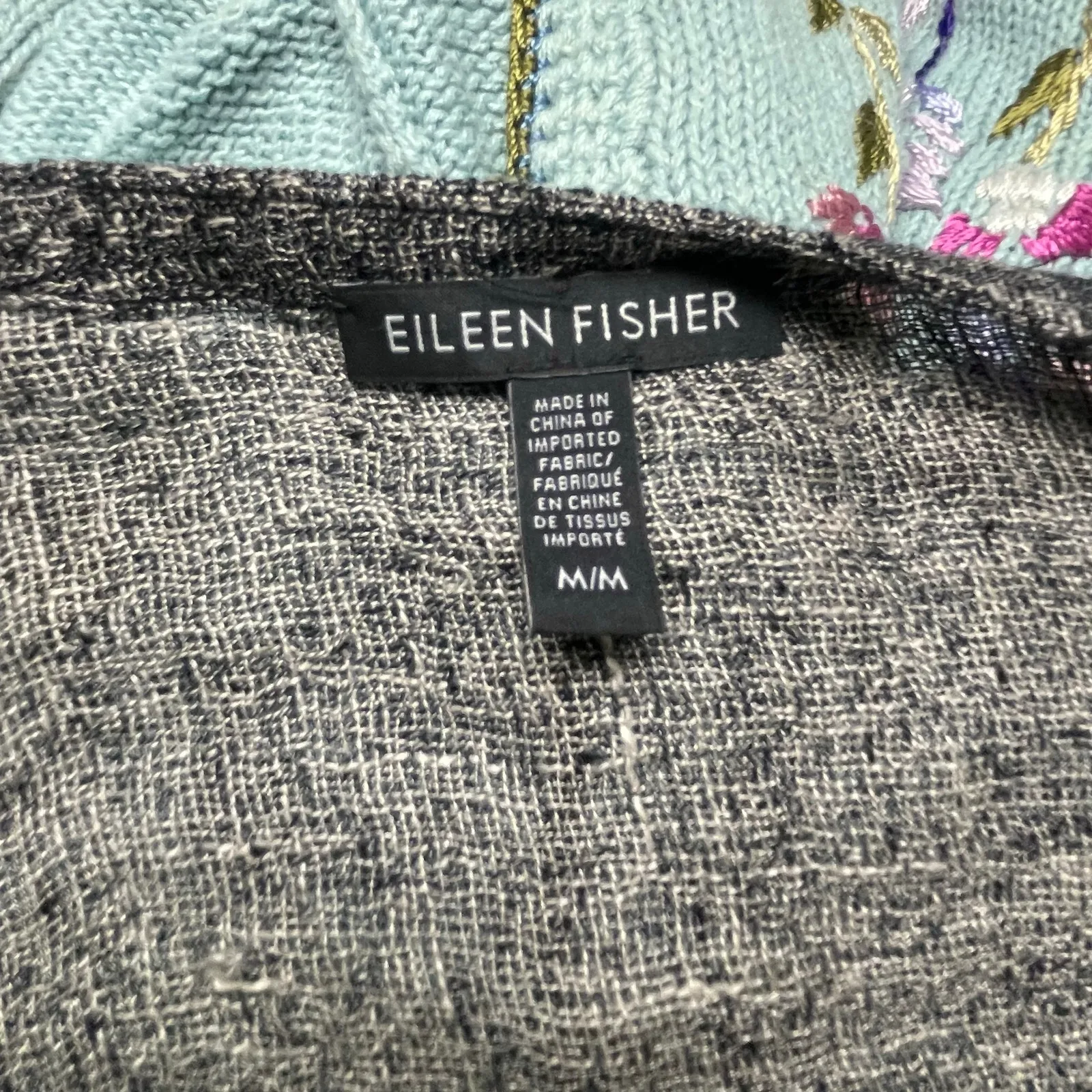 Eileen Fisher Open Cardigan Duster Linen Lagenlook Minimalist Basic Size Medium - Image 4