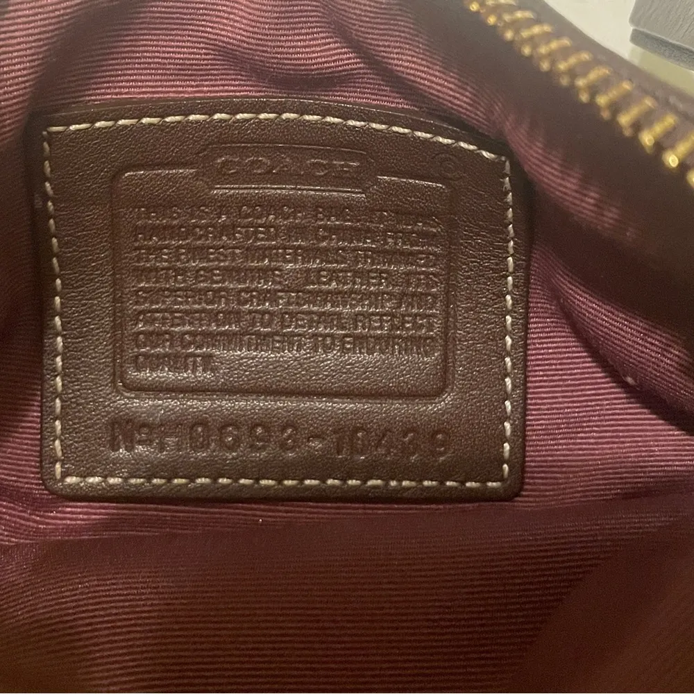 Coach Patchwork Brown Leather Suede Duffel Shoulder Bag Crossbody Purse Handbag - Image 7