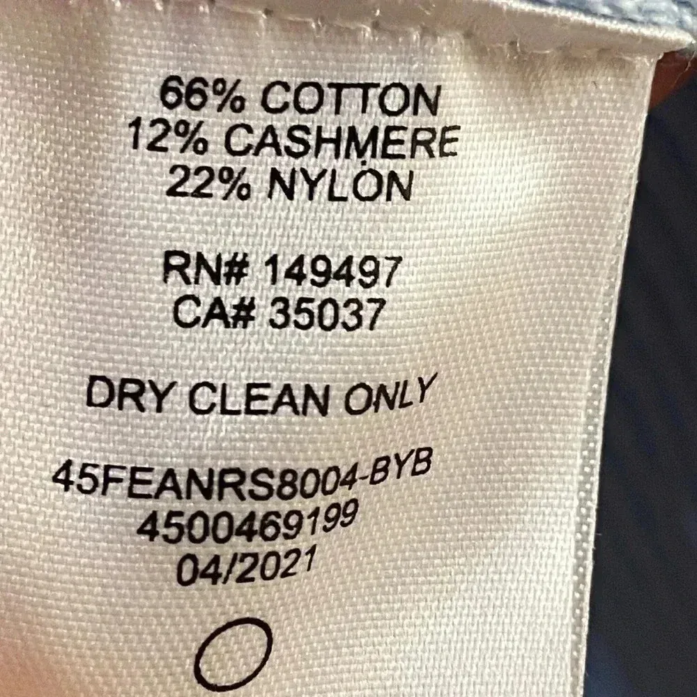 Favorite Daughter the Lena ribbed knit skirt midi baby blue cashmere blend‎ XL - Image 9